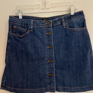 Just BlackWomens L, Button up denim mini skirt